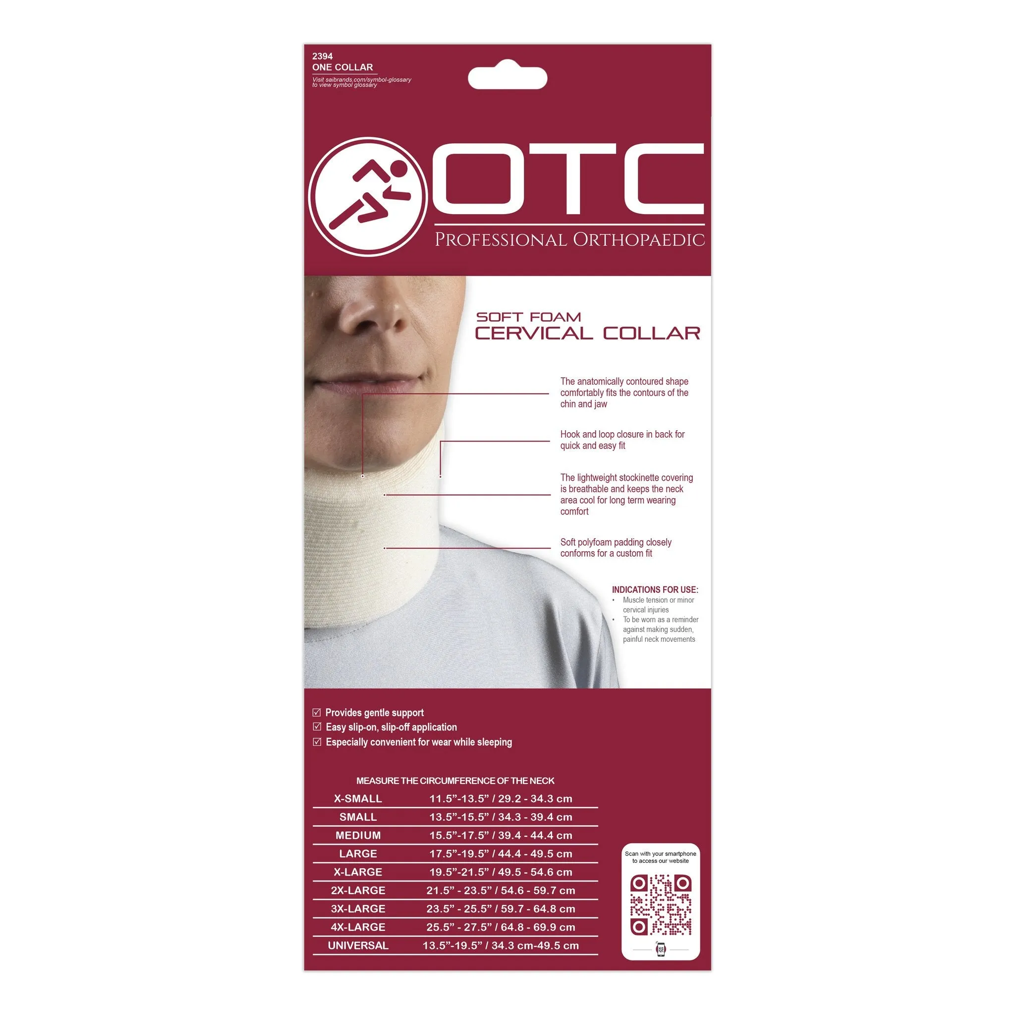 OTC FOAM CERVICAL COLLAR - 2394