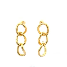 Oval Drop Earring