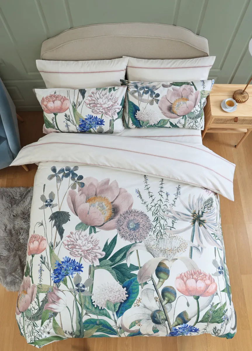 Paeonia Kew Gardens Floral Cotton Duvet Set