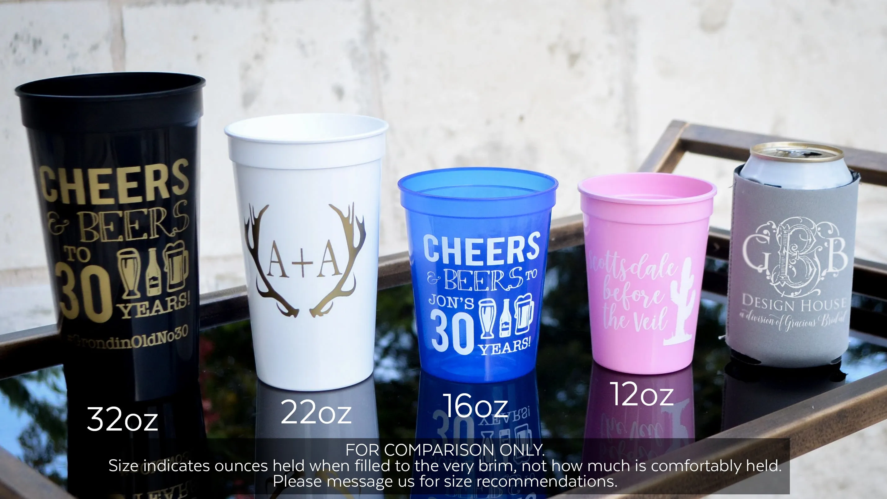 Personalized After Party Stadium Cups