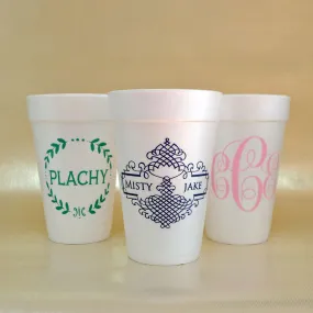 Personalized Bachelorette Party Foam Cups