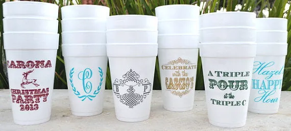 Personalized Family Pride Styrofoam Cups