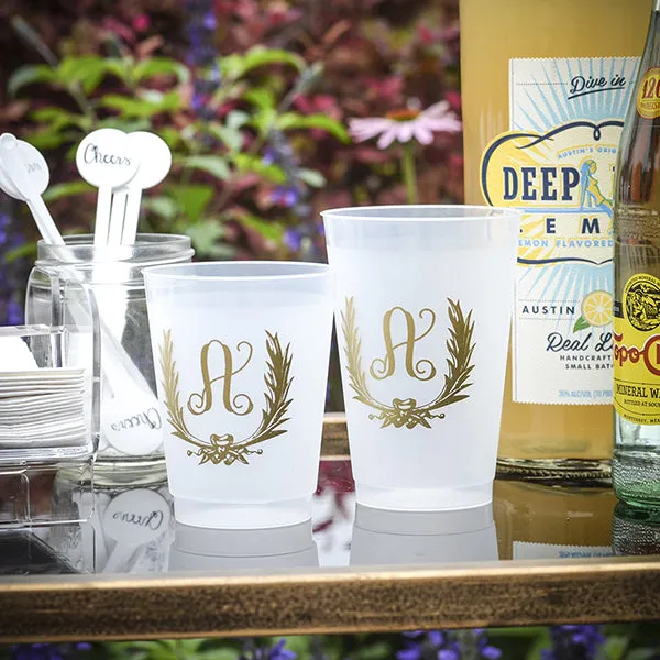 Personalized Initial Shatterproof Party Cups