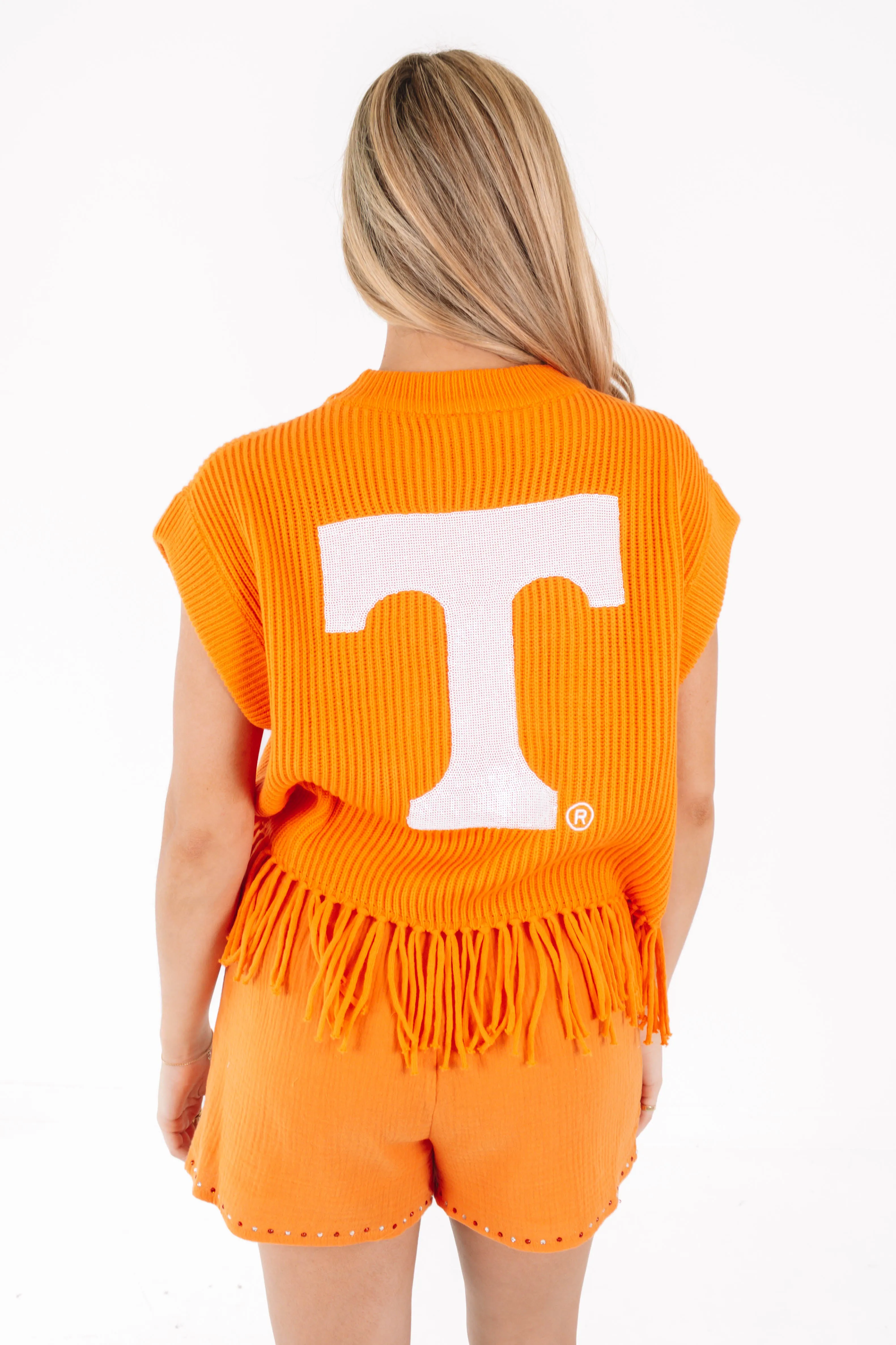 Queen Of Sparkles Sweater Vest - Go Vols