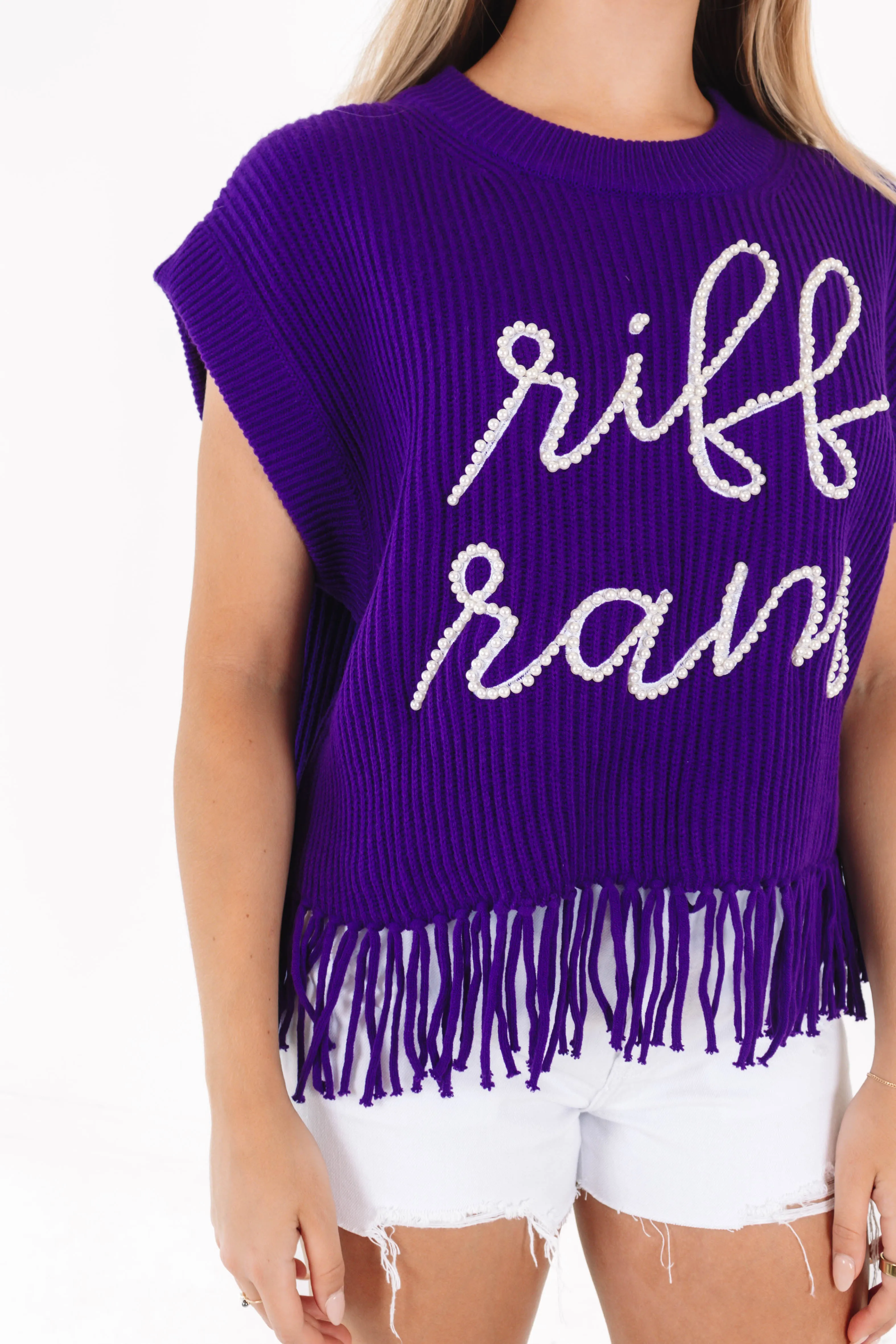 Queen Of Sparkles Sweater Vest - Riff Ram