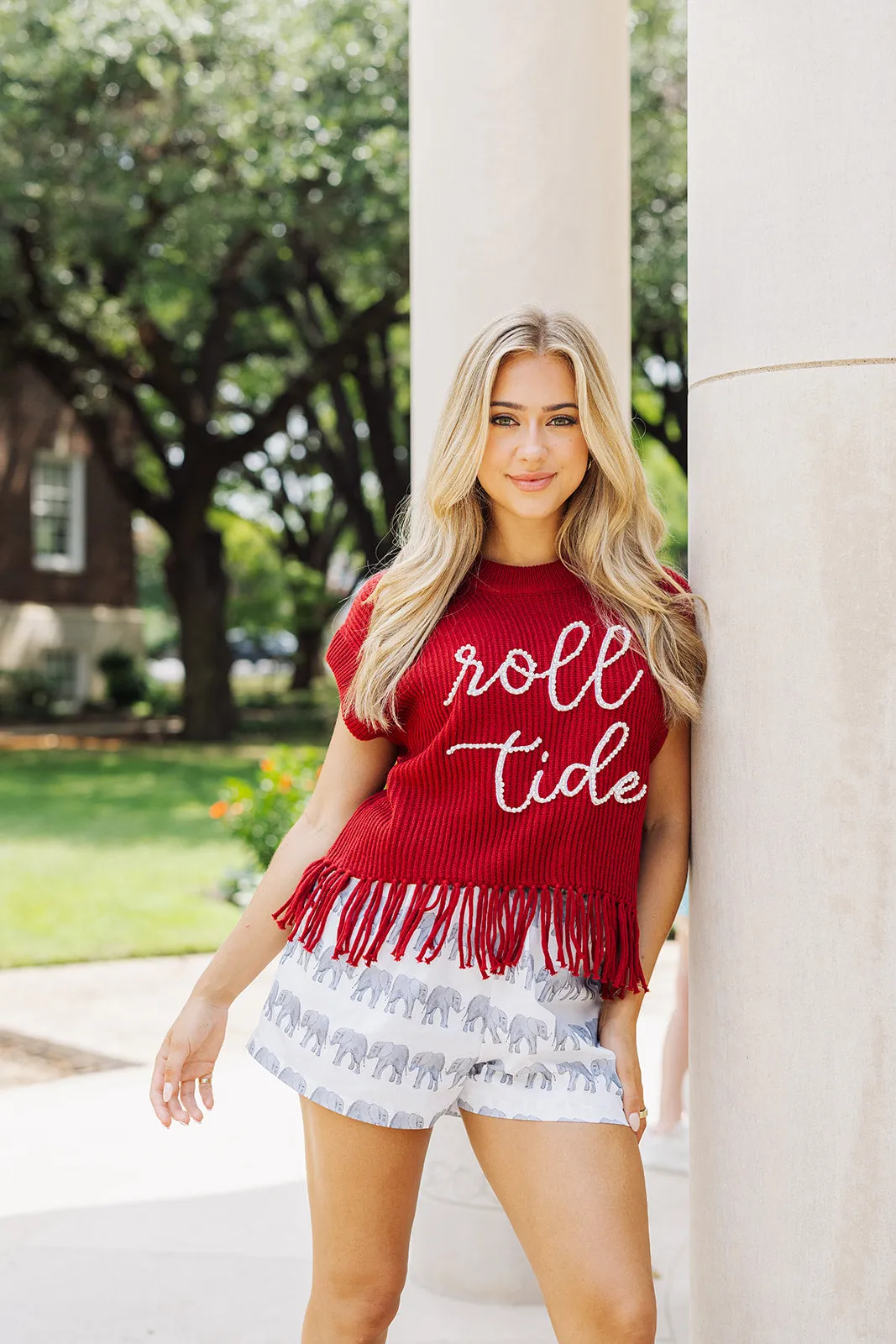 Queen Of Sparkles Sweater Vest - Roll Tide