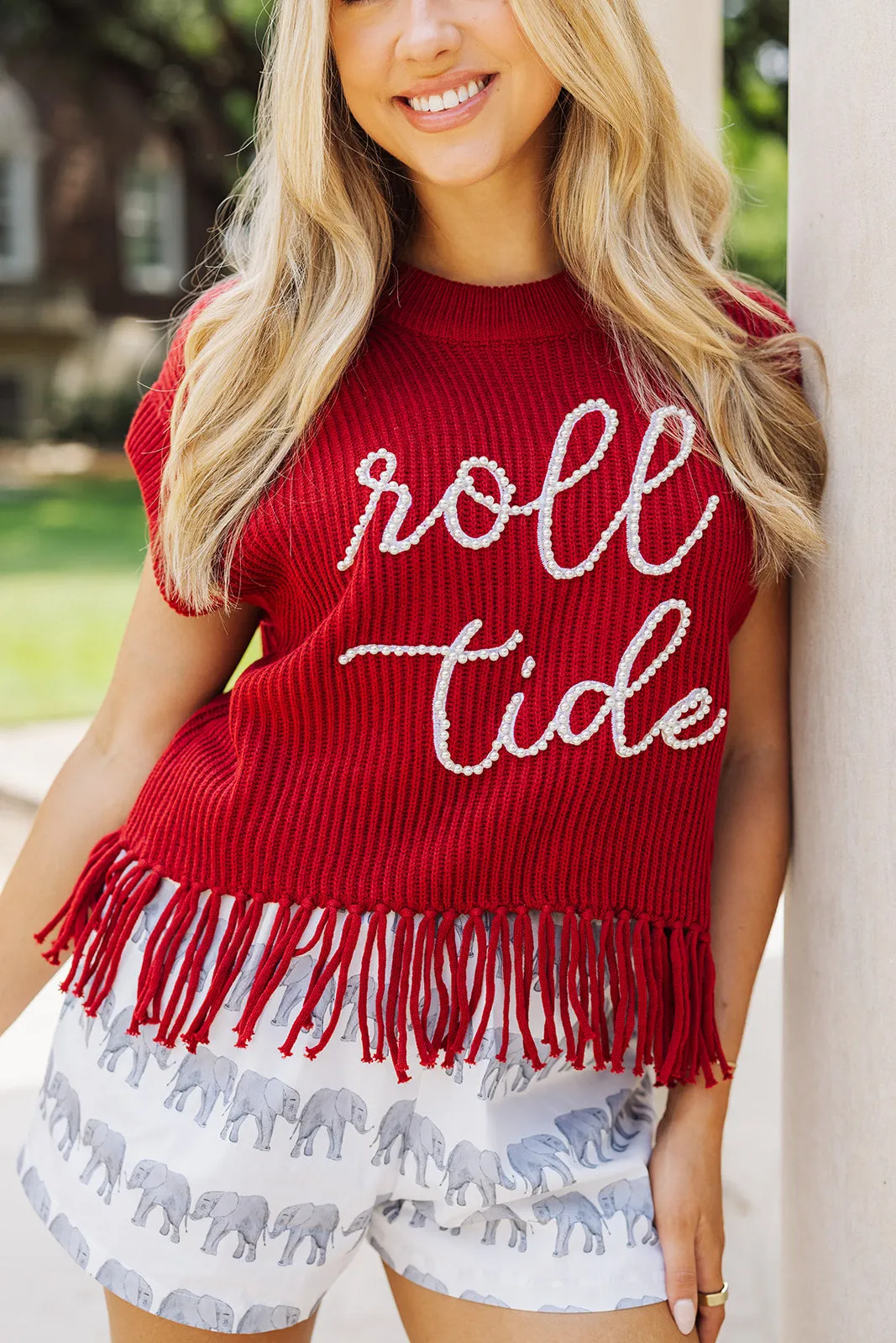 Queen Of Sparkles Sweater Vest - Roll Tide