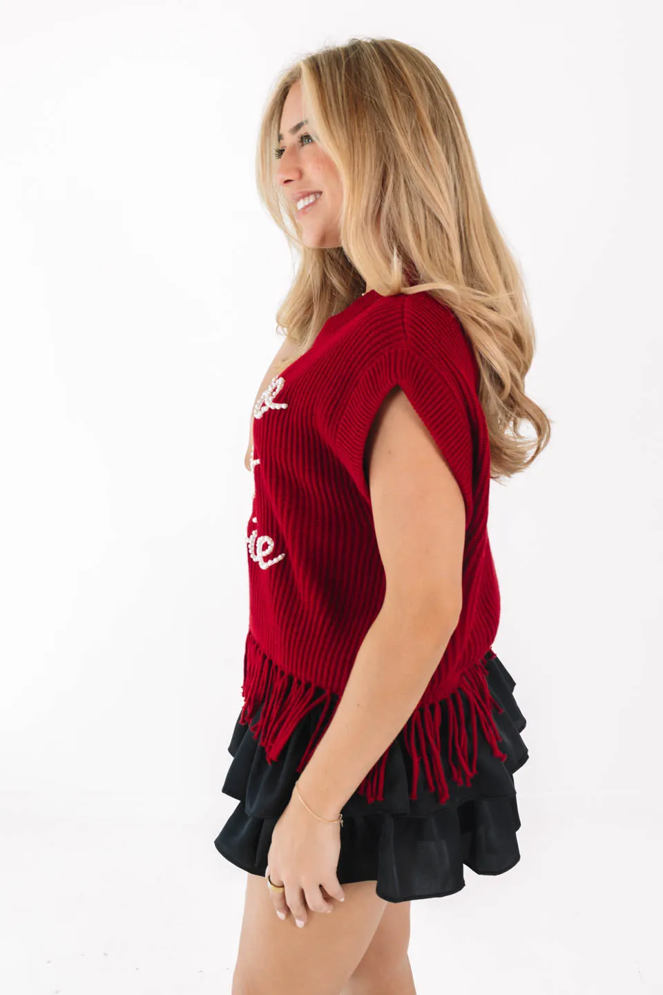 Queen Of Sparkles Sweater Vest - Woo Pig Sooie