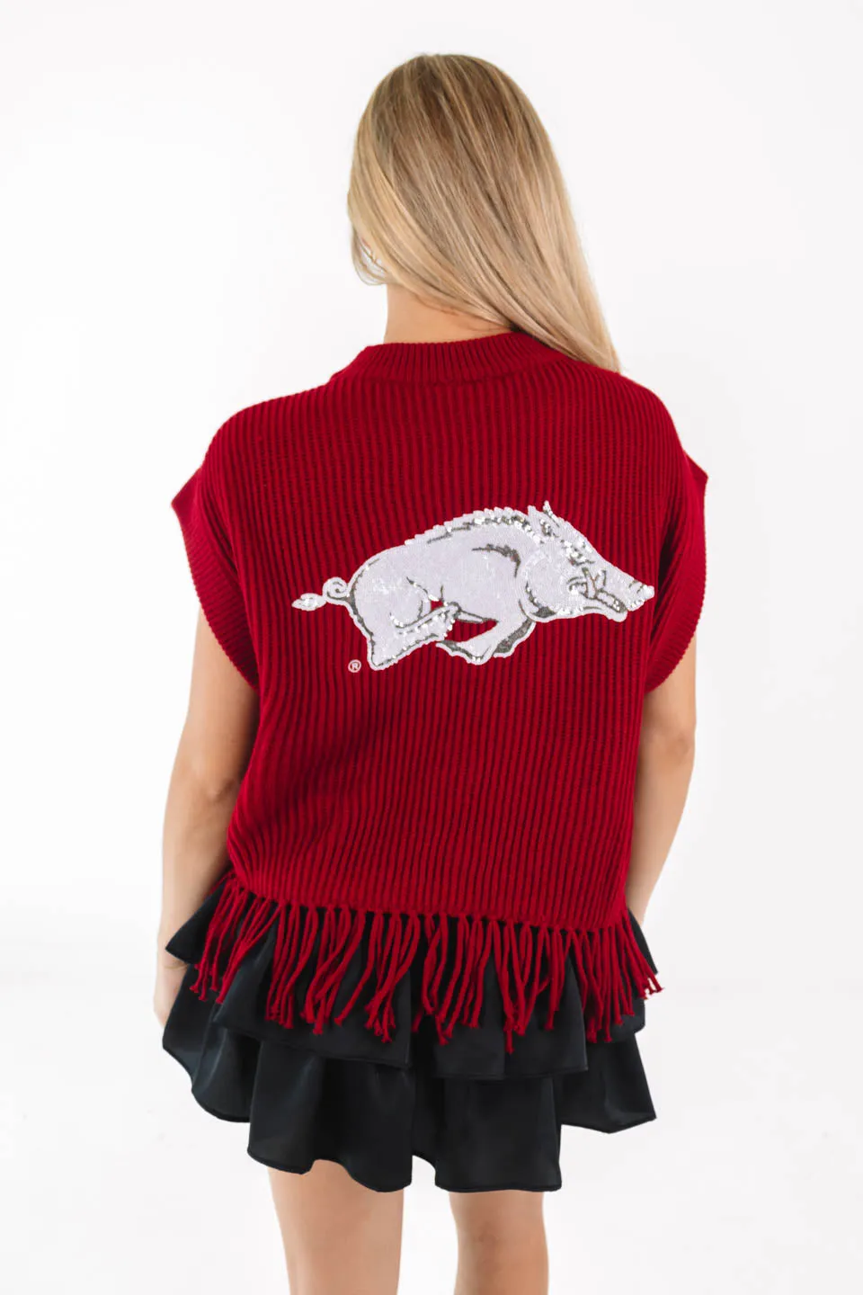 Queen Of Sparkles Sweater Vest - Woo Pig Sooie