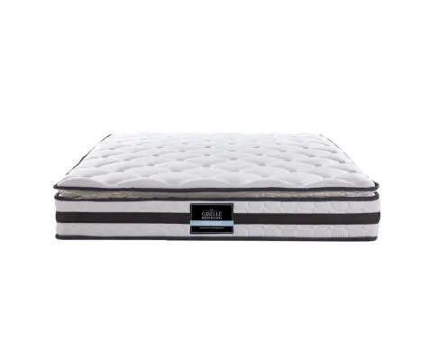 Queen Package | Agnes Bed Charcoal & Normay Pillow Top Mattress (Medium Firm)