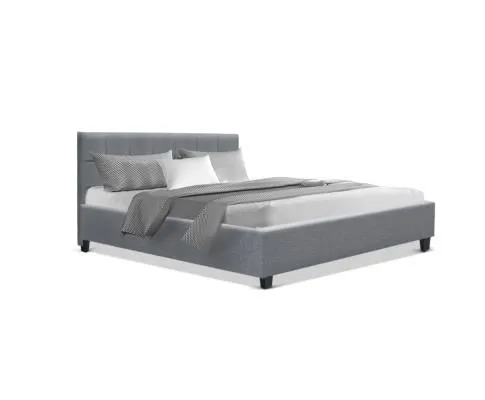 Queen Package | Agnes Bed Grey & Normay Pillow Top Mattress (Medium Firm)