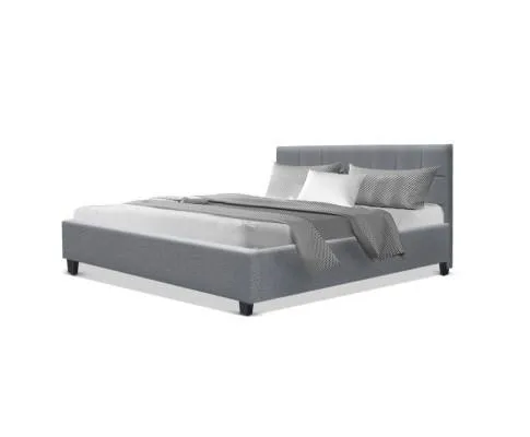 Queen Package | Agnes Bed Grey & Normay Pillow Top Mattress (Medium Firm)