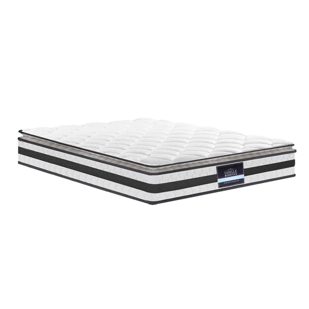 Queen Package | Amor Metal Bed Gold & Normay Pillow Top Mattress (Medium Firm)