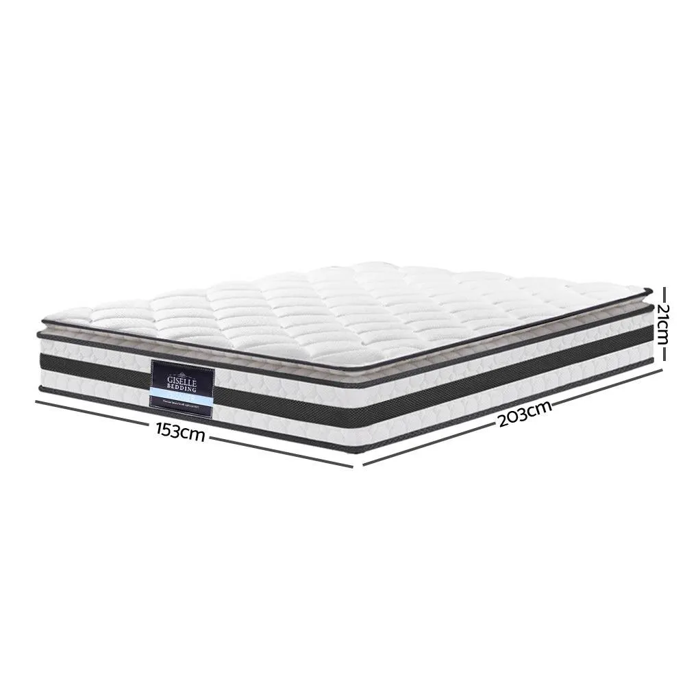 Queen Package | Amor Metal Bed Gold & Normay Pillow Top Mattress (Medium Firm)