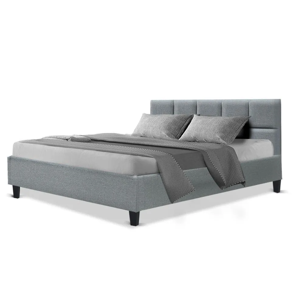 Queen Package | Bondi Bed Grey & Normay Pillow Top Mattress (Medium Firm)