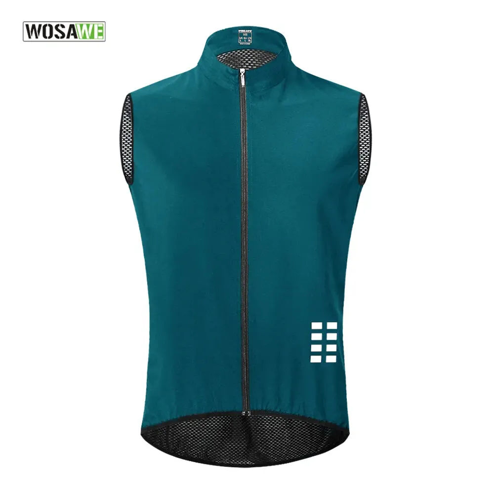 Quick Dry Cycling Vest Lightweight Ciclismo Mtb Bike Sleeveless Jersey Reflective Breathable Running Cycling Gilet