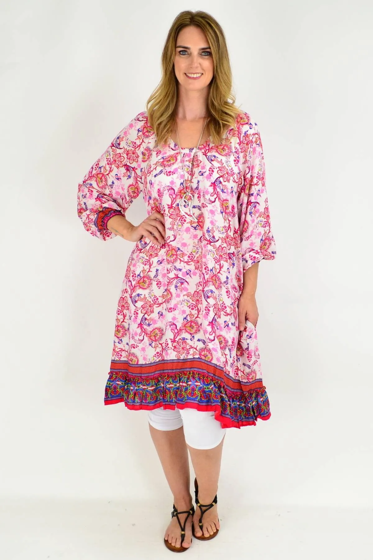 Red Tammy Tunic Dress