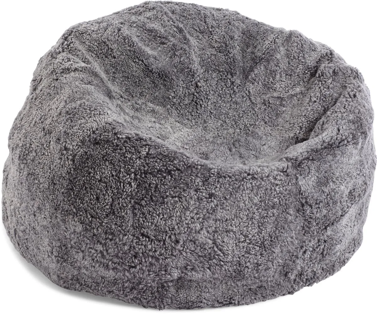 Round Sheepskin Bean Bag | Short Wool | Medium | Large