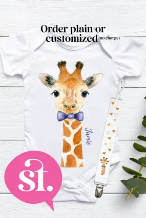 Safari Animal Onesies with Matching Pacifier