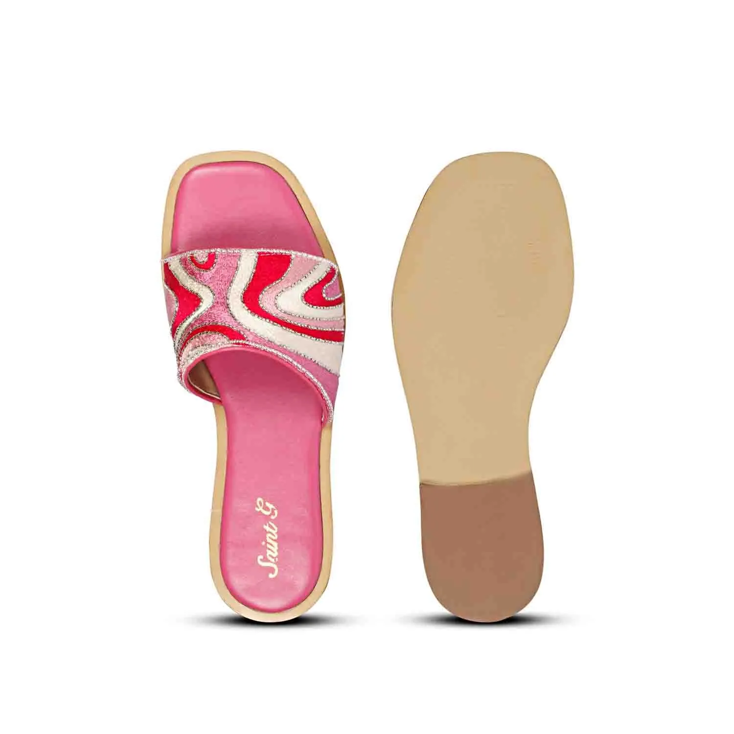 SAINT  GIORGIA  MULTI PINK SLIP ON