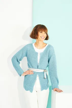 SALE Adult Crochet Sweater Pattern DK 9916