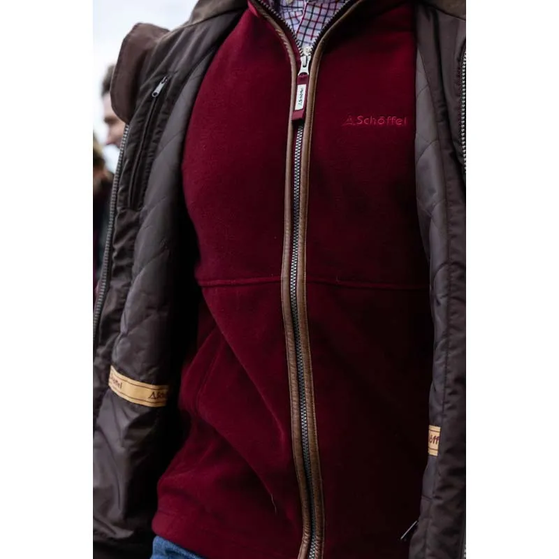 Schoffel Oakham Fleece Gilet - Claret