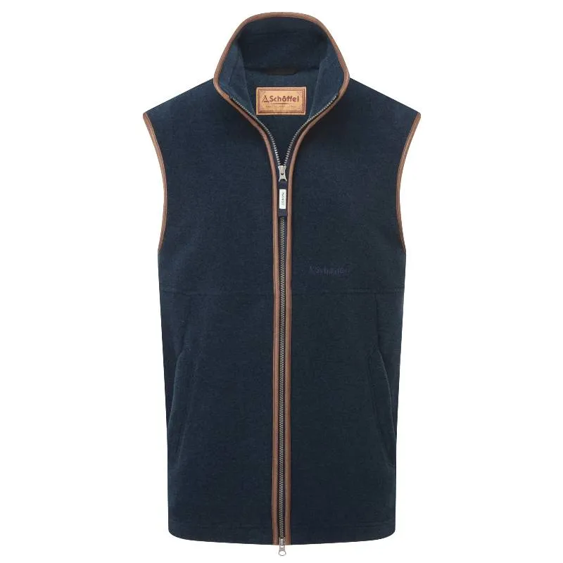 Schoffel Oakham Fleece Gilet - Petrol Blue