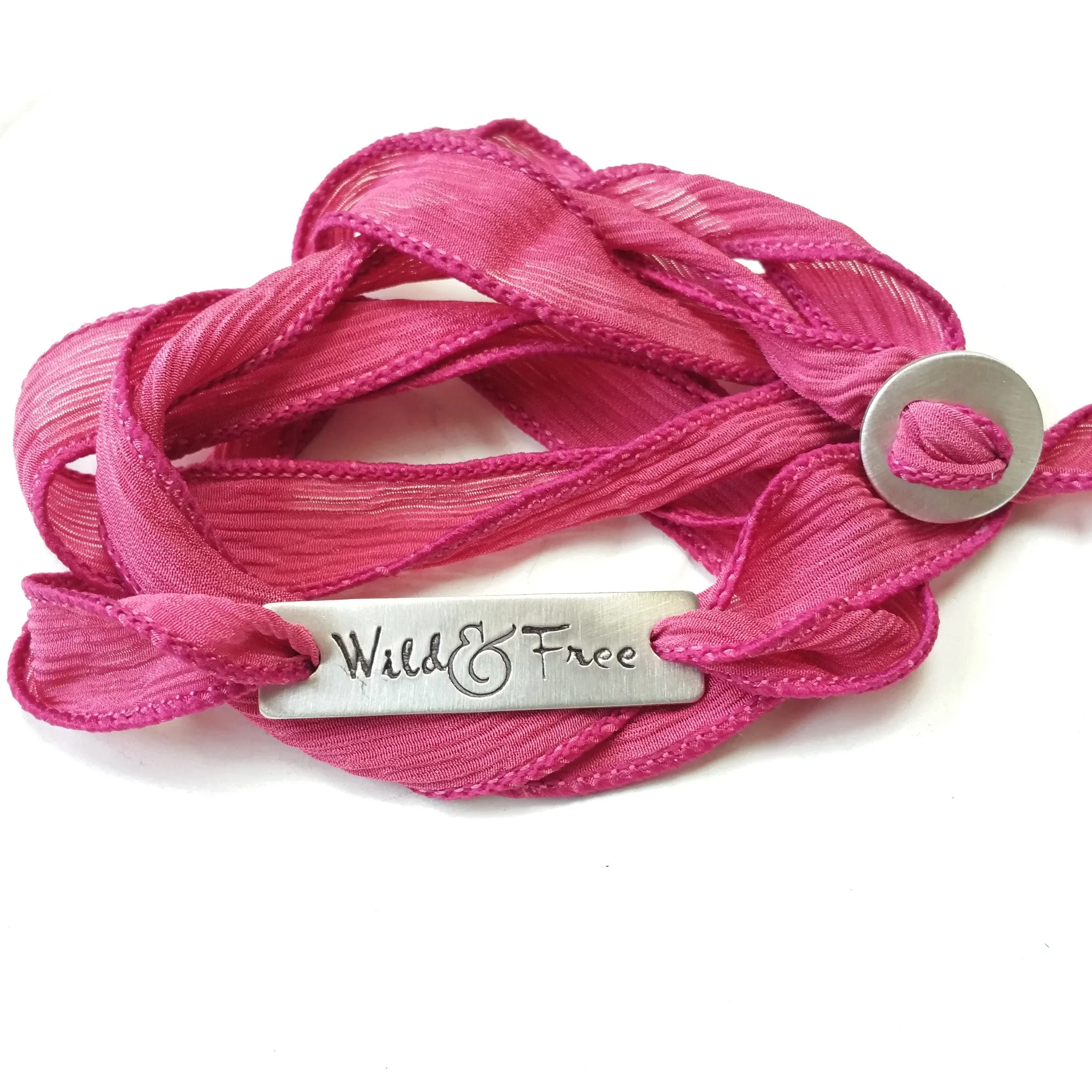 Silk Ribbon Wrap Bracelet | Exclusive Slide Clasp | Wild and Free