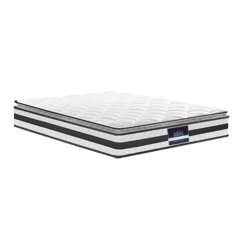 Single Package | Agnes Bed Charcoal & Normay Pillow Top Mattress (Medium Firm)