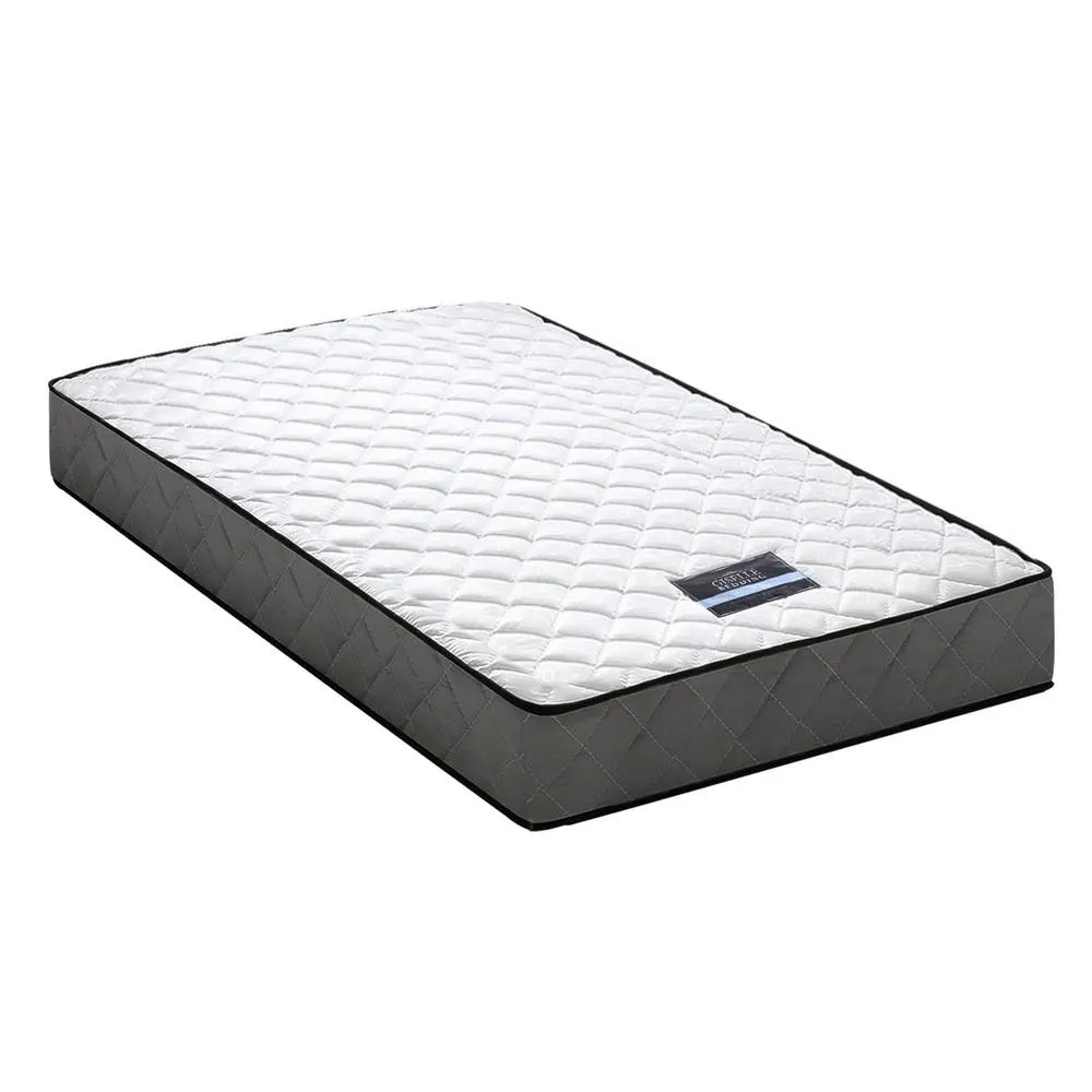 Single Package | Amor Bed Gold & Alzbeta Bonnell Spring Mattress (Medium Firm)