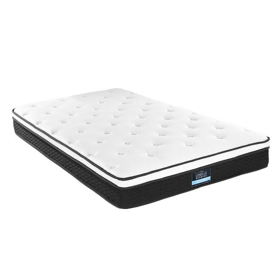 Single Package | Gibson Wooden Bed & Bonita Pillow Top Mattress (Medium Firm)