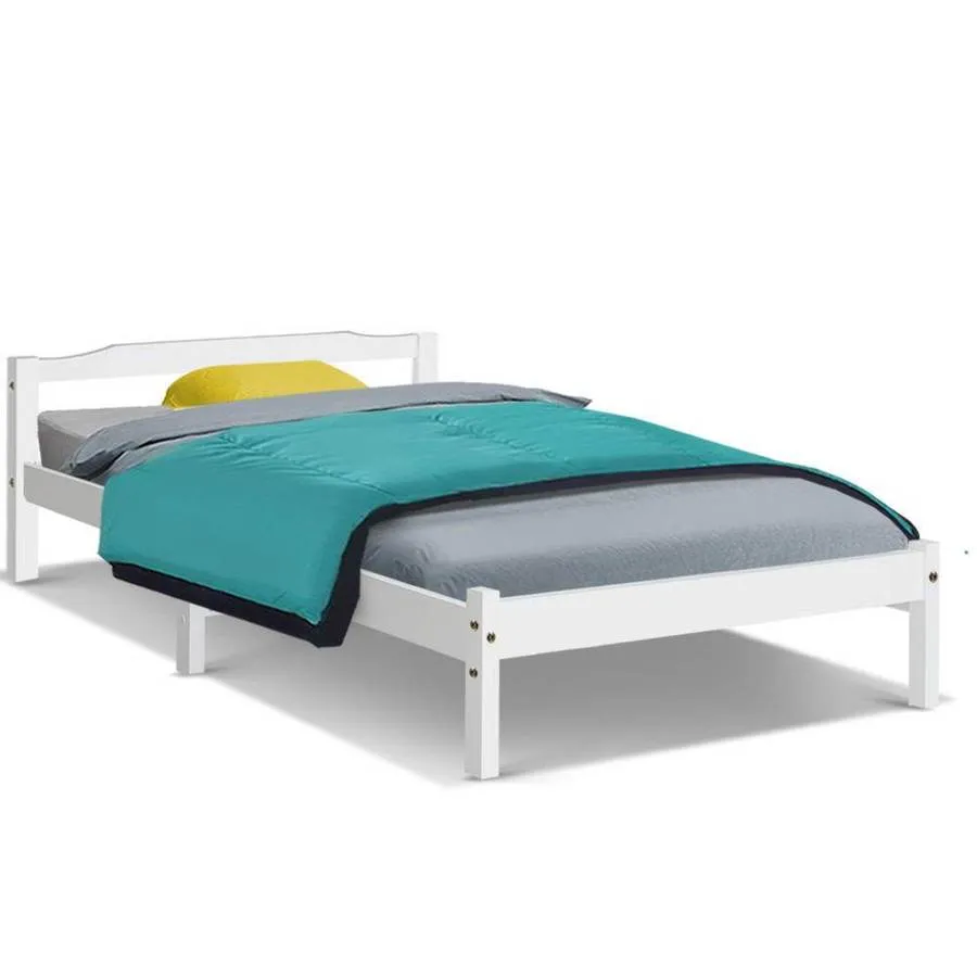 Single Package | Gibson Wooden Bed & Bonita Pillow Top Mattress (Medium Firm)