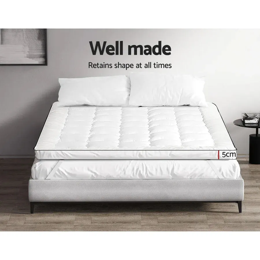 Single Premium Package | Coogee Bed Frame Grey, Algarve Euro Top Pocket Spring Mattress (Medium Firm) & Pillowtop Mattress Topper