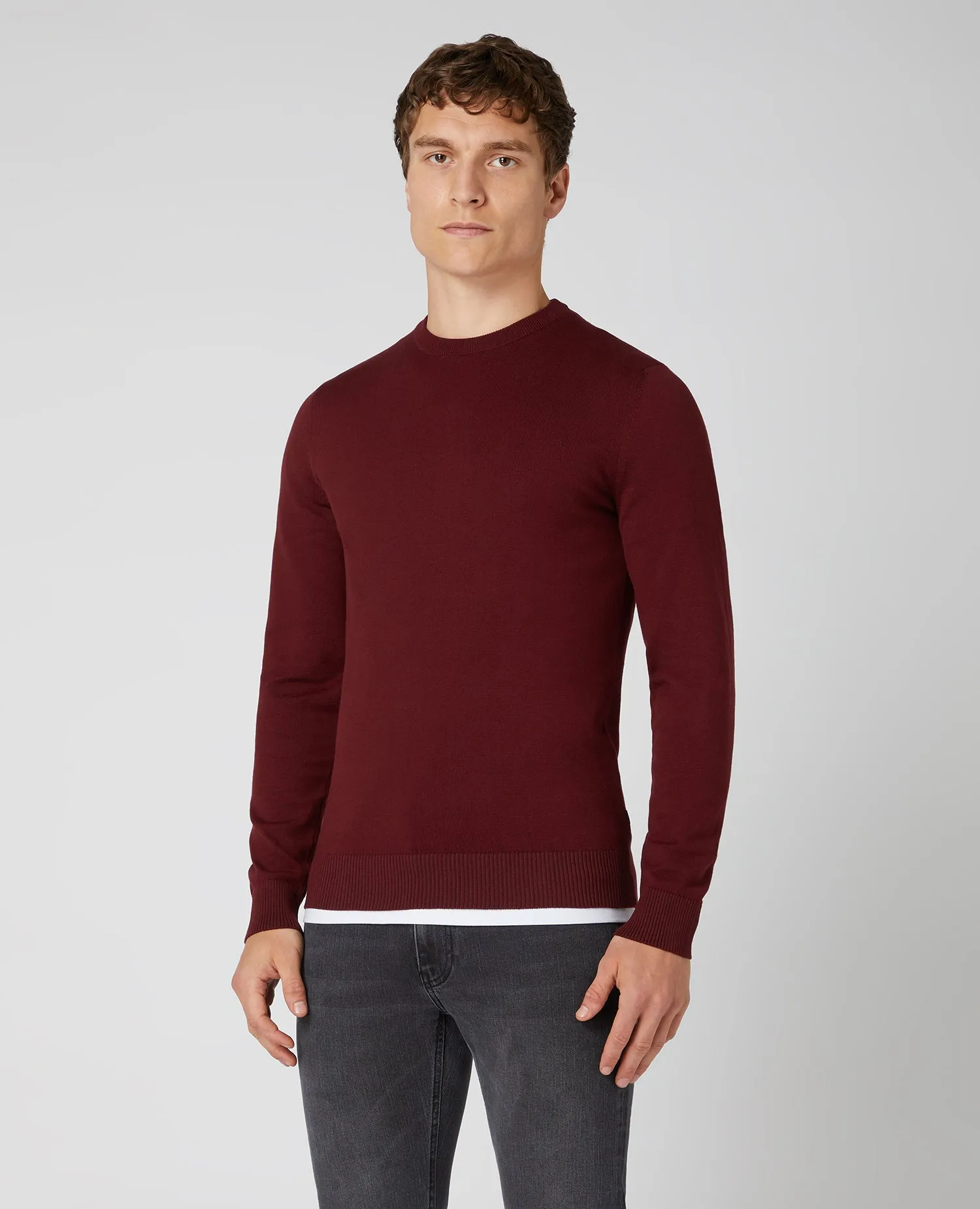 Slim Fit Cotton-Blend Sweater