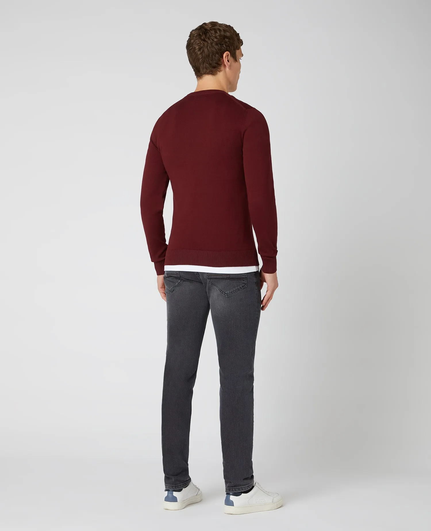 Slim Fit Cotton-Blend Sweater