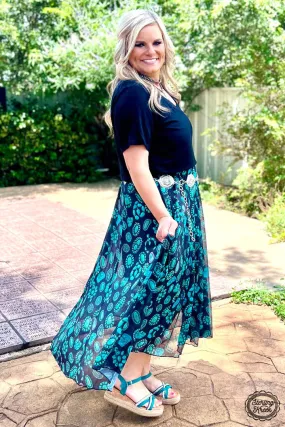 Sterling Kreek Concho Maxi Skirt