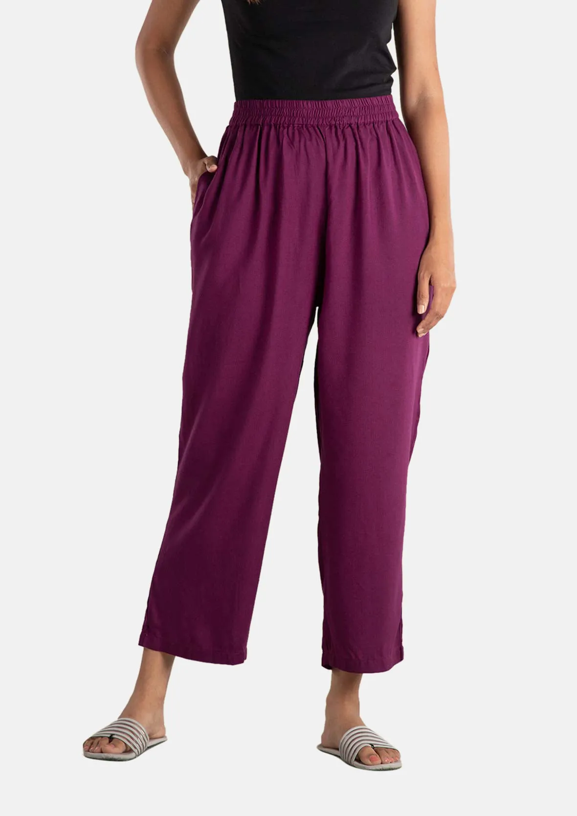 Straight Leg Trouser With Side Pockets