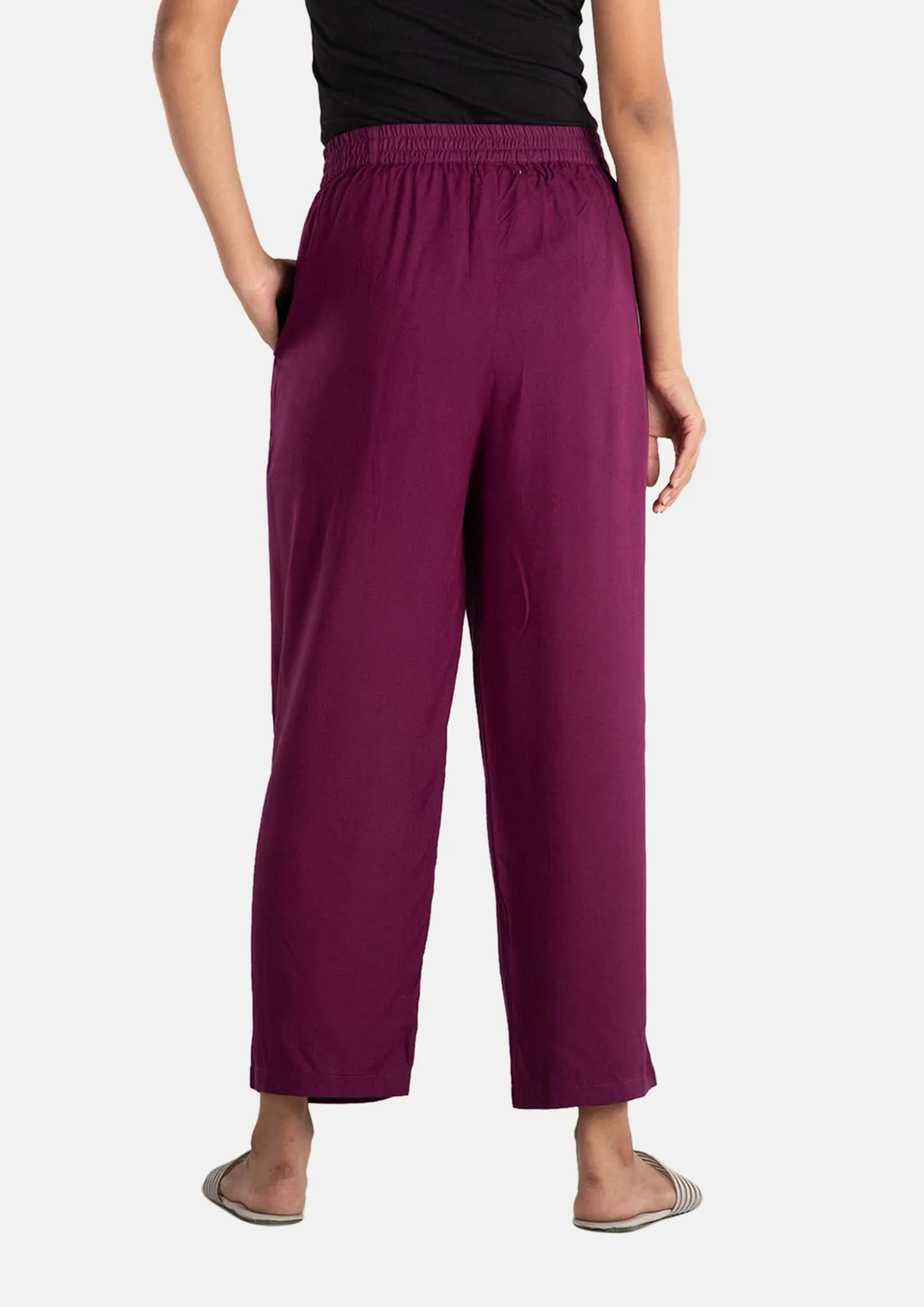 Straight Leg Trouser With Side Pockets