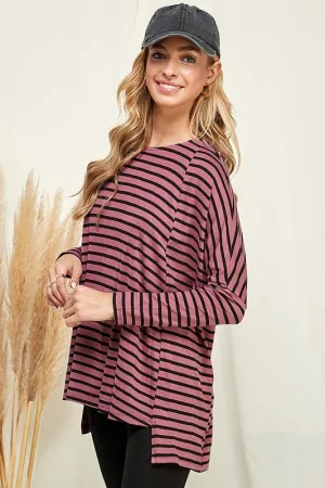 Stripe Dolman Sleeve Top - FINAL SALE