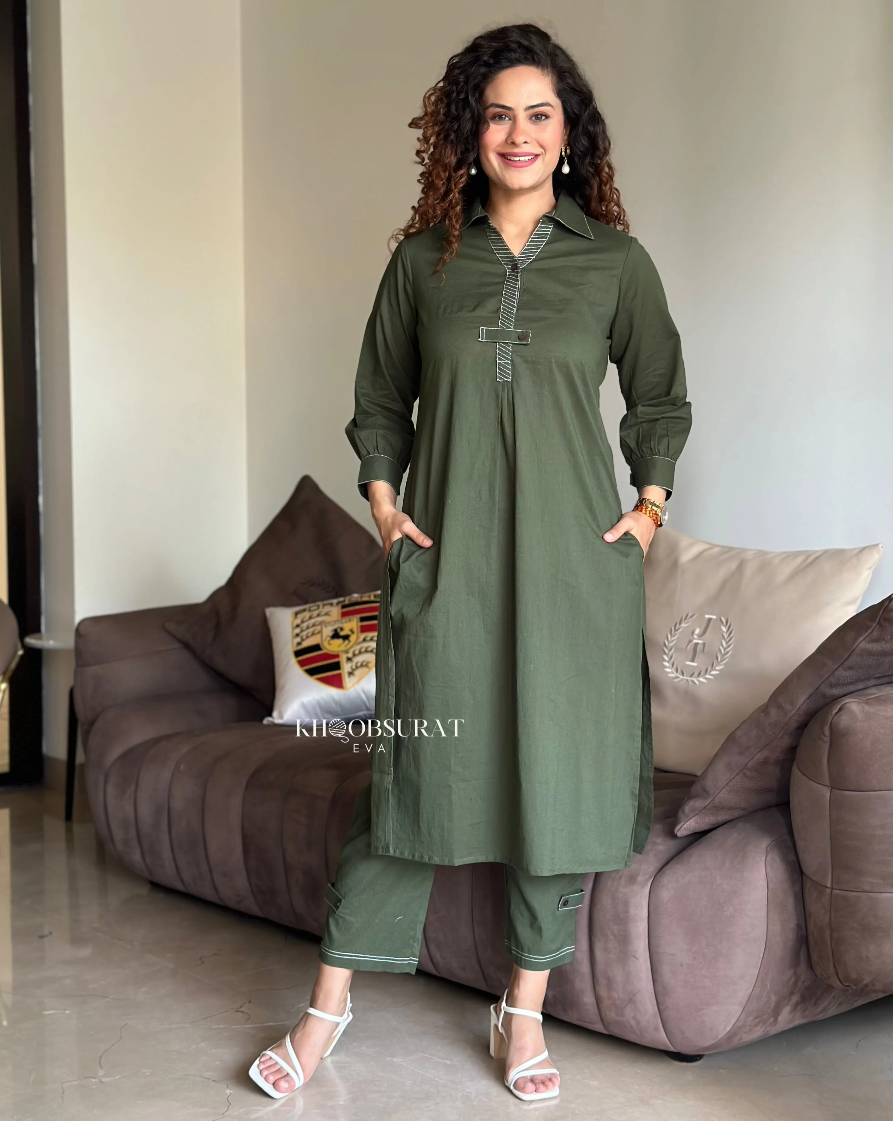 Sunny Seasons Green Kurta Set