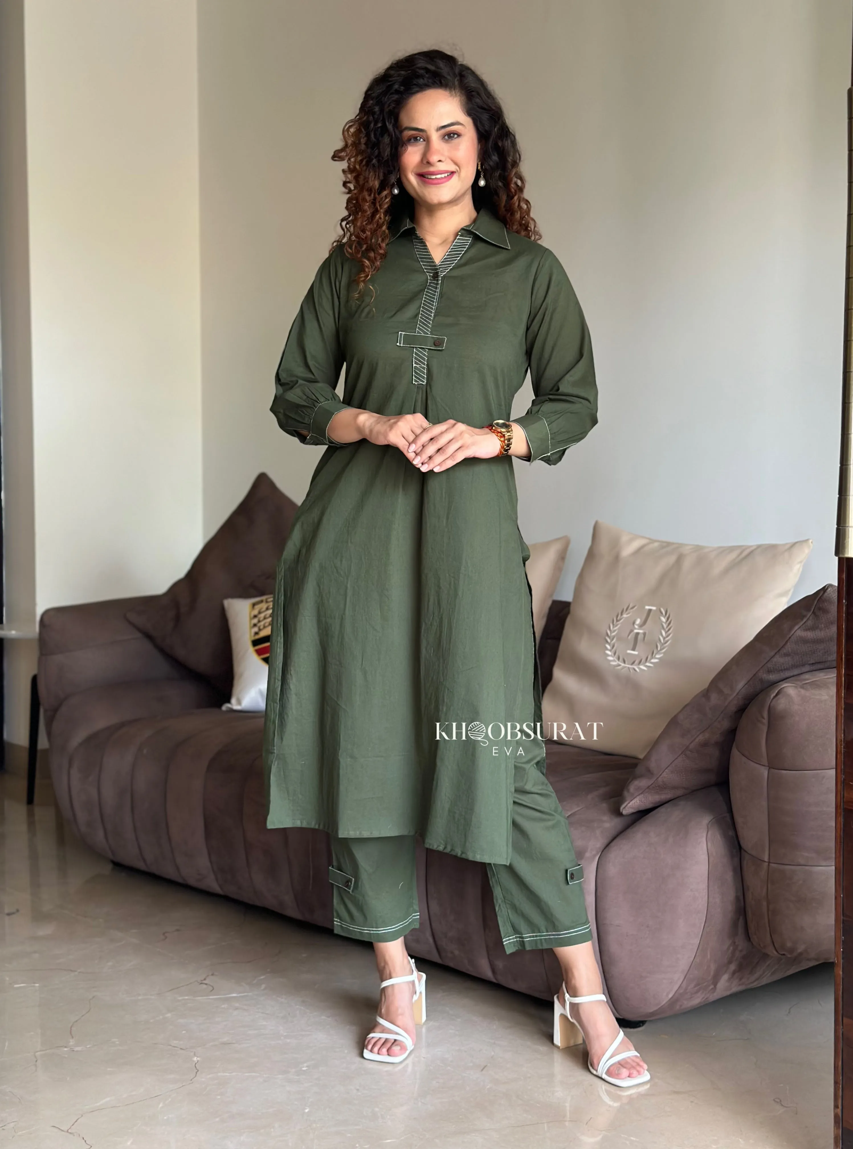 Sunny Seasons Green Kurta Set