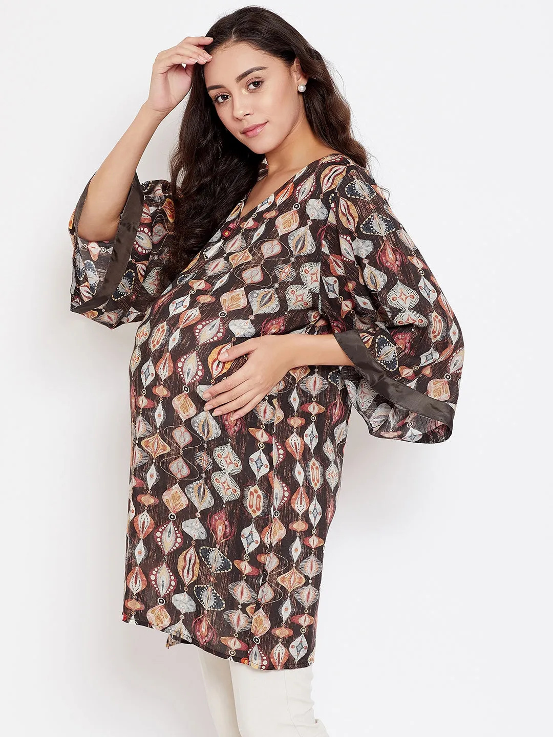 Timber Mosaic Maternity Tunic