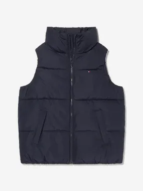 Tommy Hilfiger Girls Branded Puffer Gilet