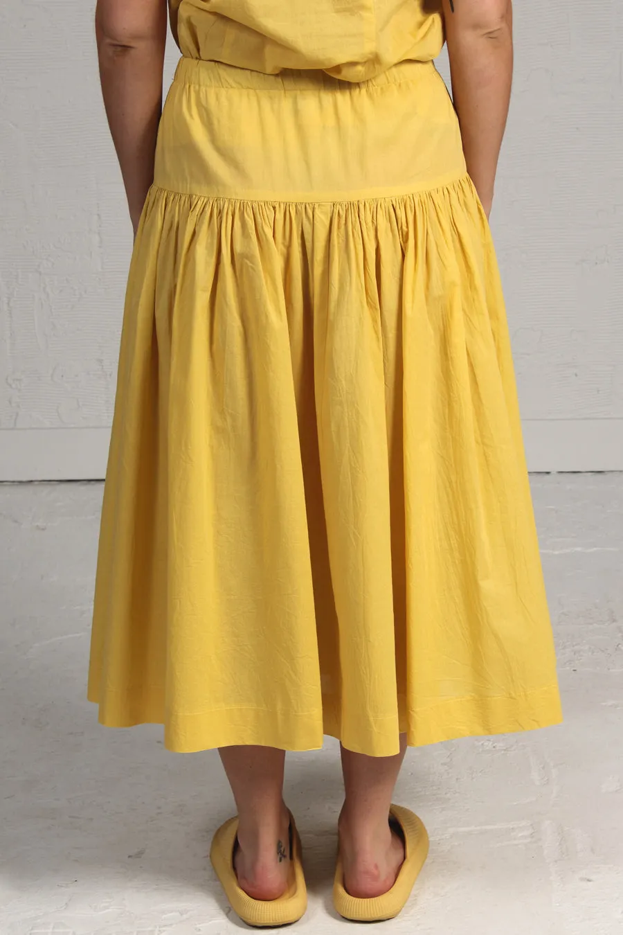 Voile Viv Skirt - yellow - last size - small!