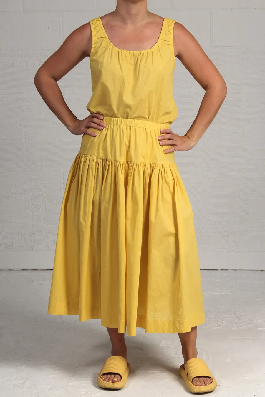 Voile Viv Skirt - yellow - last size - small!