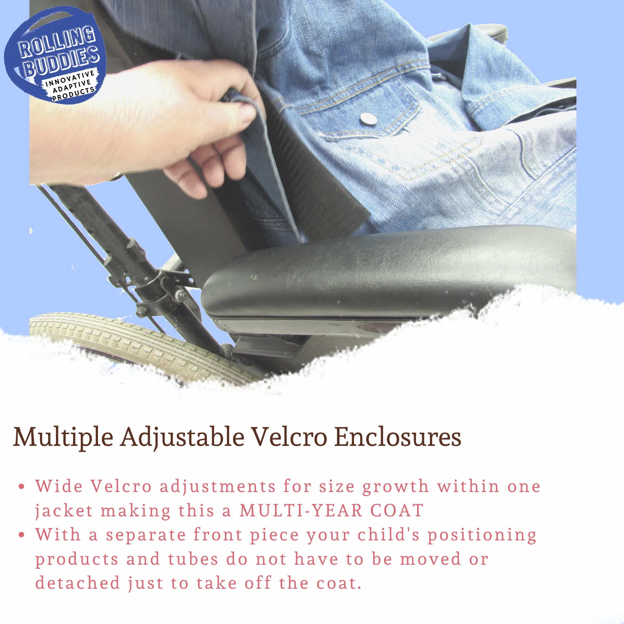 Wheelchair Jean Adaptive Jacket