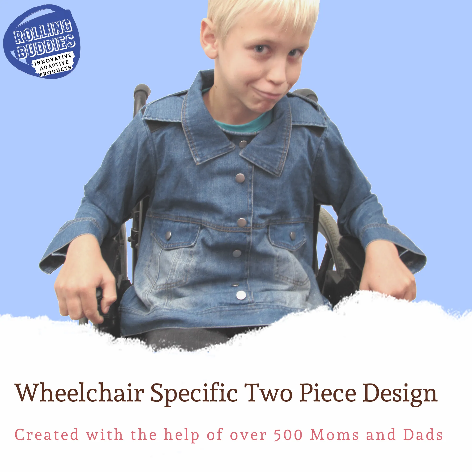 Wheelchair Jean Adaptive Jacket