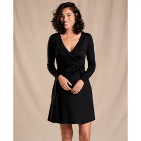 Women's Cue Wrap Long Sleeve Dress