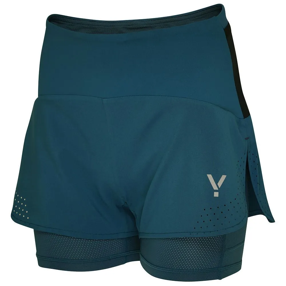 Womens Tern 2-In-1 Trail Shorts (Petrol)